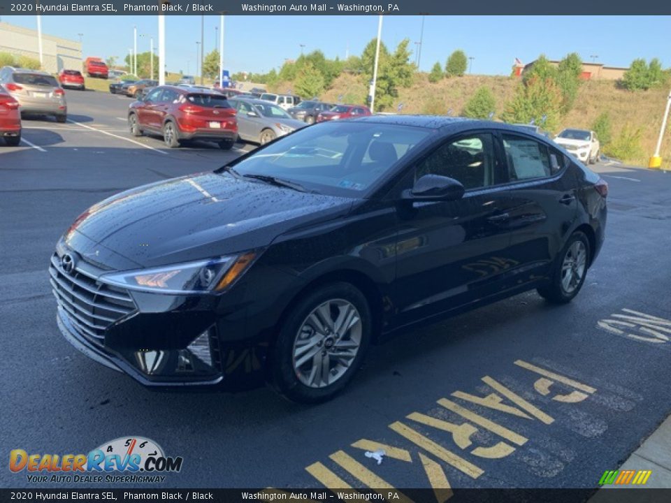 2020 Hyundai Elantra SEL Phantom Black / Black Photo #7