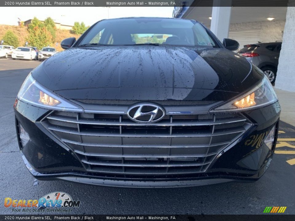 2020 Hyundai Elantra SEL Phantom Black / Black Photo #8