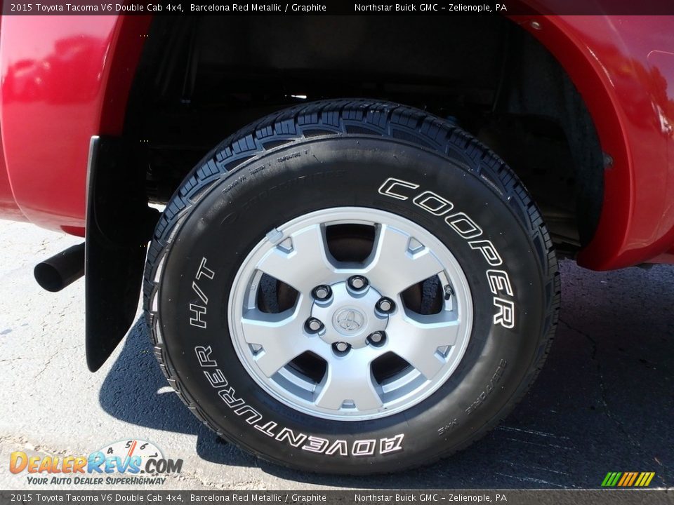 2015 Toyota Tacoma V6 Double Cab 4x4 Barcelona Red Metallic / Graphite Photo #15