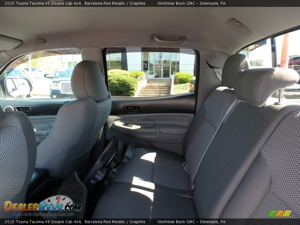 2015 Toyota Tacoma V6 Double Cab 4x4 Barcelona Red Metallic / Graphite Photo #18