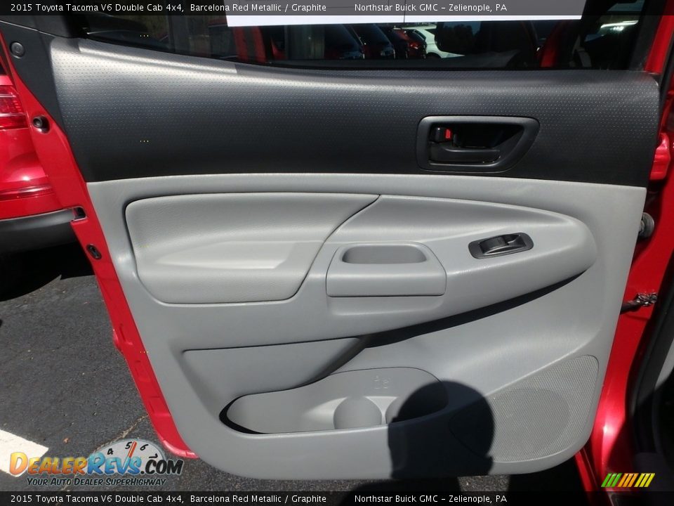 2015 Toyota Tacoma V6 Double Cab 4x4 Barcelona Red Metallic / Graphite Photo #20