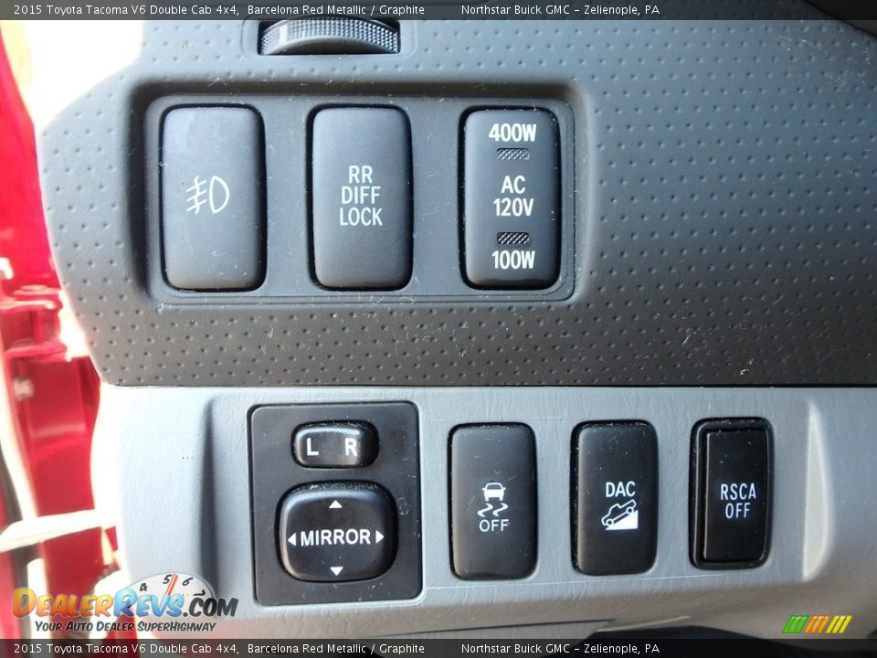 2015 Toyota Tacoma V6 Double Cab 4x4 Barcelona Red Metallic / Graphite Photo #22
