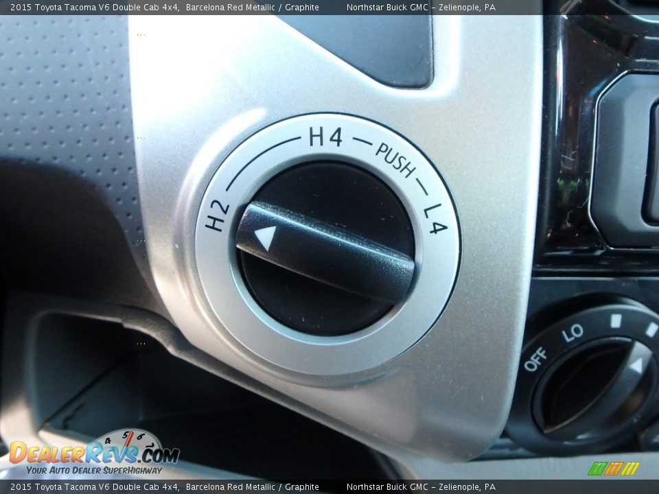 2015 Toyota Tacoma V6 Double Cab 4x4 Barcelona Red Metallic / Graphite Photo #24