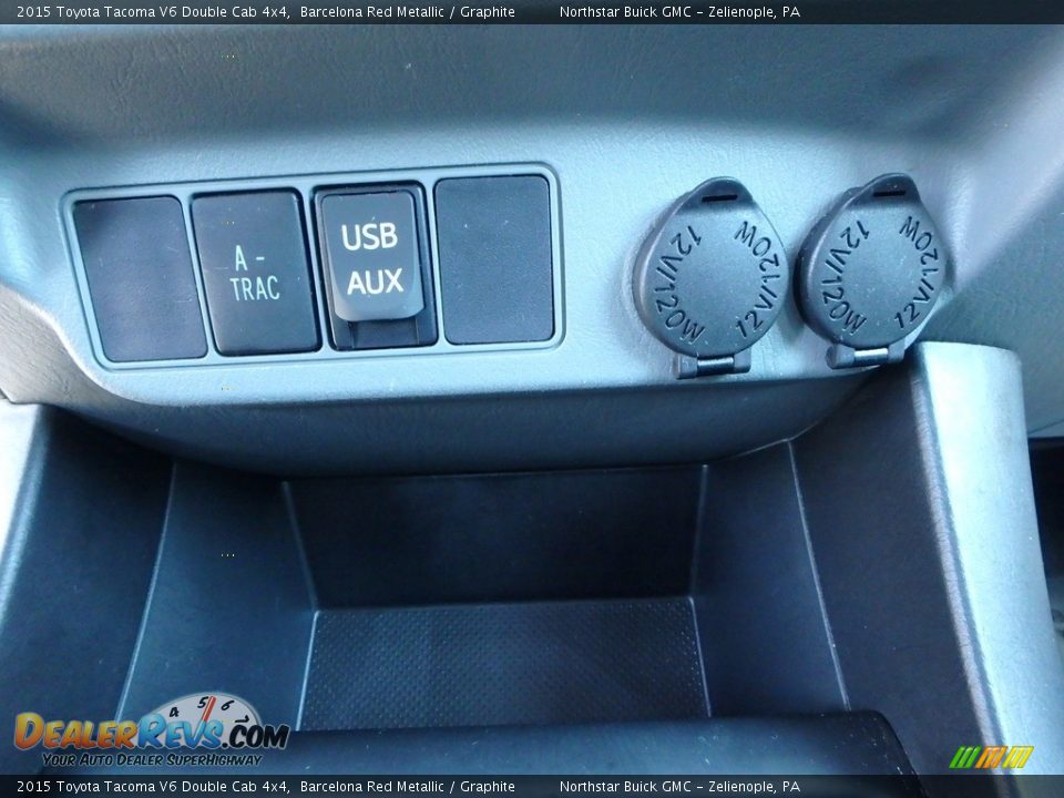 2015 Toyota Tacoma V6 Double Cab 4x4 Barcelona Red Metallic / Graphite Photo #26