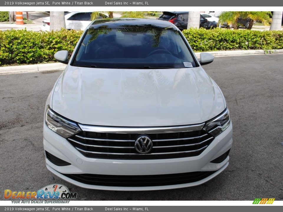 2019 Volkswagen Jetta SE Pure White / Titan Black Photo #3