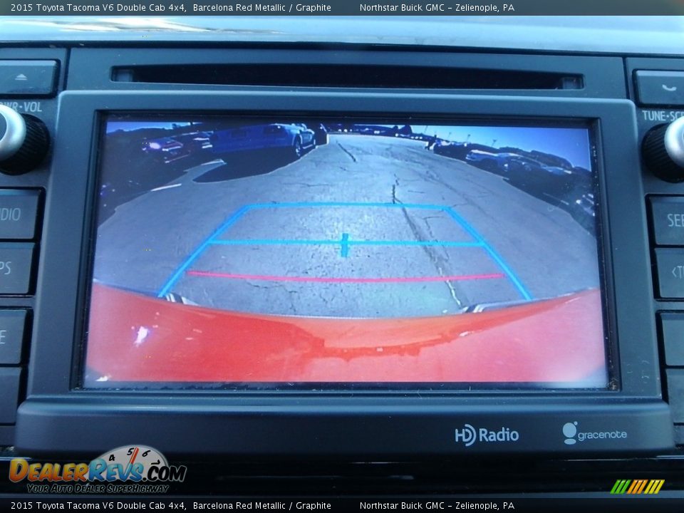 2015 Toyota Tacoma V6 Double Cab 4x4 Barcelona Red Metallic / Graphite Photo #28
