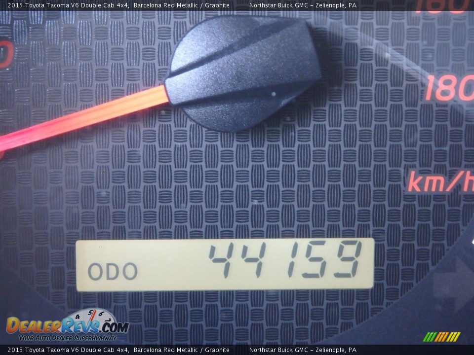 2015 Toyota Tacoma V6 Double Cab 4x4 Barcelona Red Metallic / Graphite Photo #30