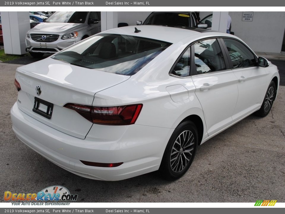 2019 Volkswagen Jetta SE Pure White / Titan Black Photo #8