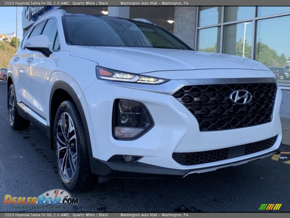 2020 Hyundai Santa Fe SEL 2.0 AWD Quartz White / Black Photo #1