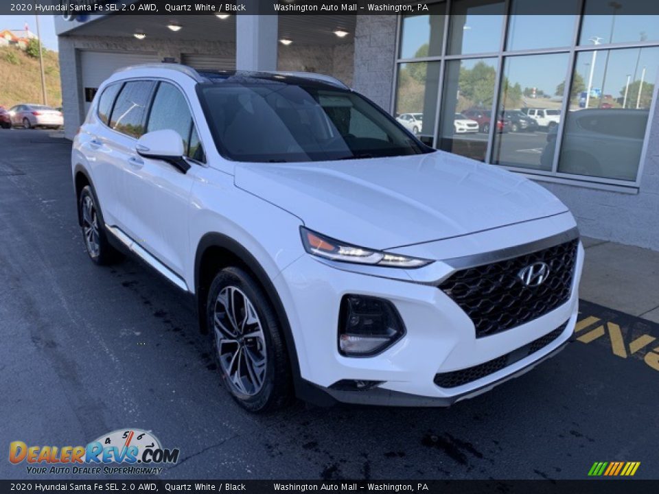 2020 Hyundai Santa Fe SEL 2.0 AWD Quartz White / Black Photo #2