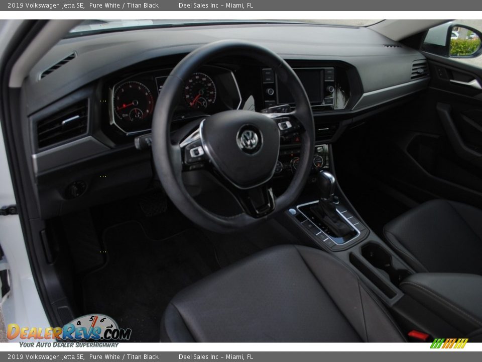2019 Volkswagen Jetta SE Pure White / Titan Black Photo #14