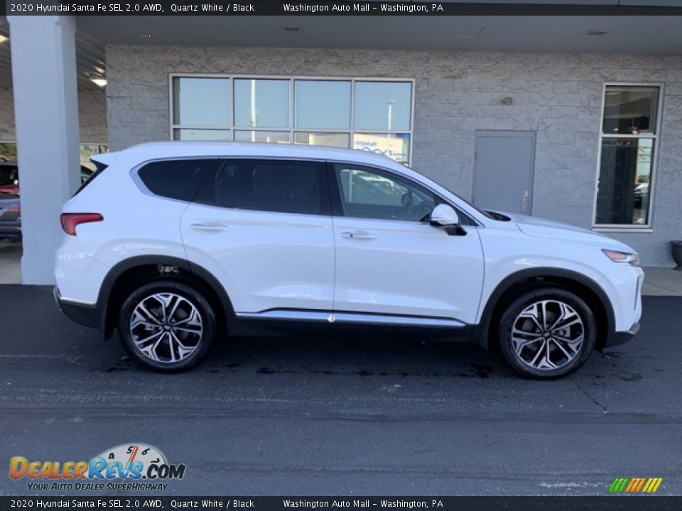 2020 Hyundai Santa Fe SEL 2.0 AWD Quartz White / Black Photo #3