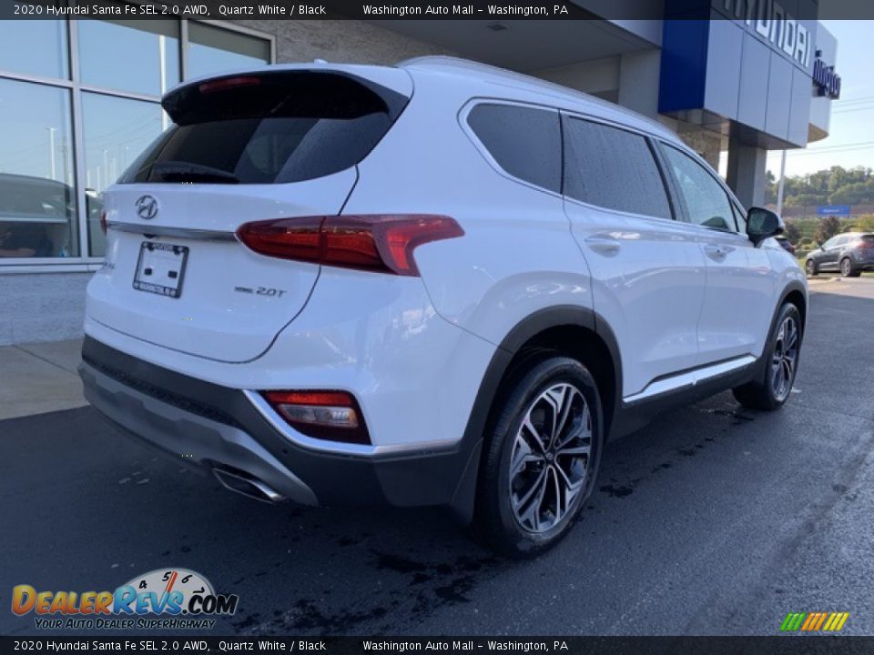 2020 Hyundai Santa Fe SEL 2.0 AWD Quartz White / Black Photo #4