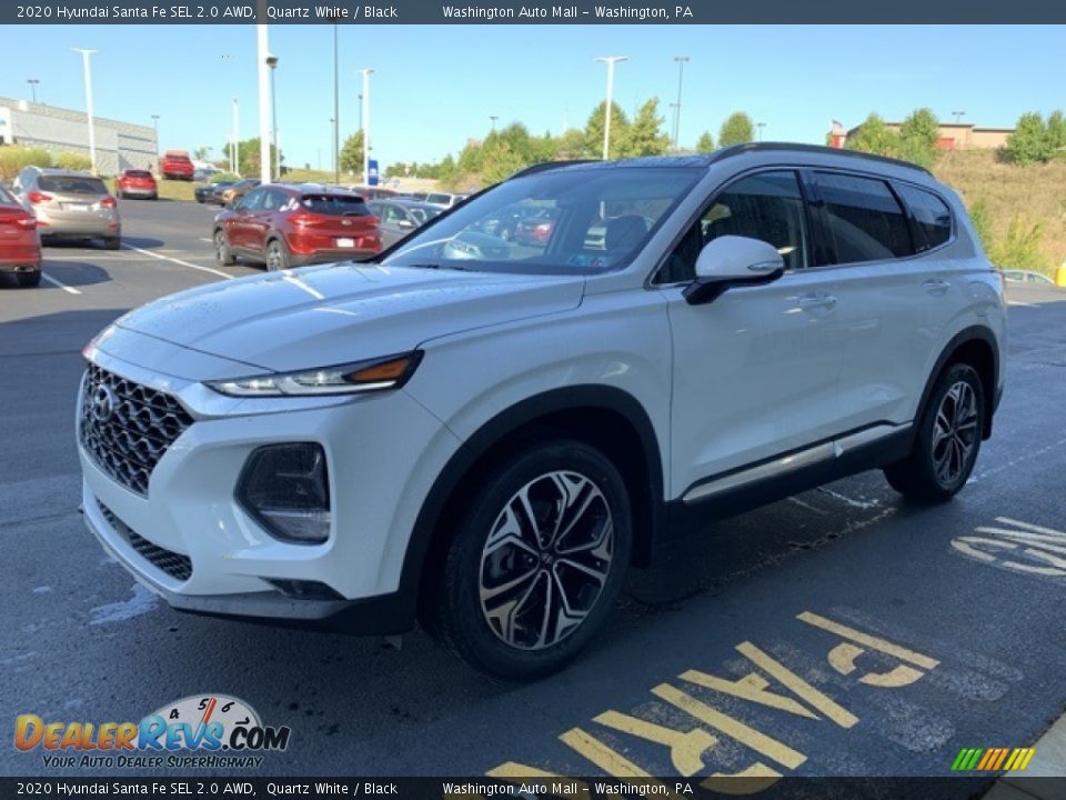 2020 Hyundai Santa Fe SEL 2.0 AWD Quartz White / Black Photo #7