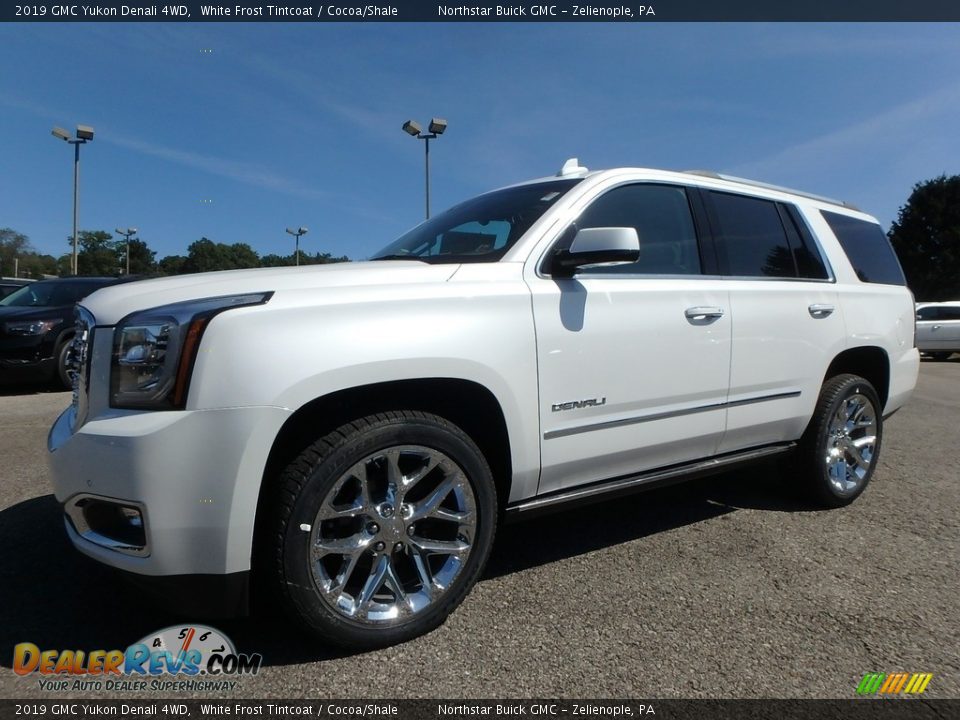 2019 GMC Yukon Denali 4WD White Frost Tintcoat / Cocoa/Shale Photo #1