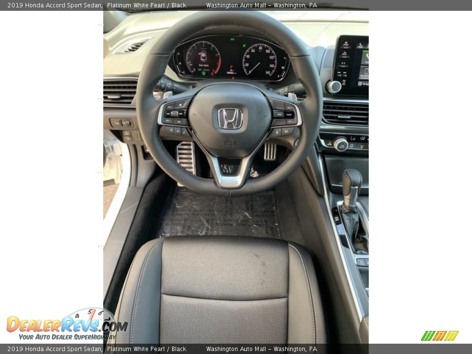 2019 Honda Accord Sport Sedan Platinum White Pearl / Black Photo #13