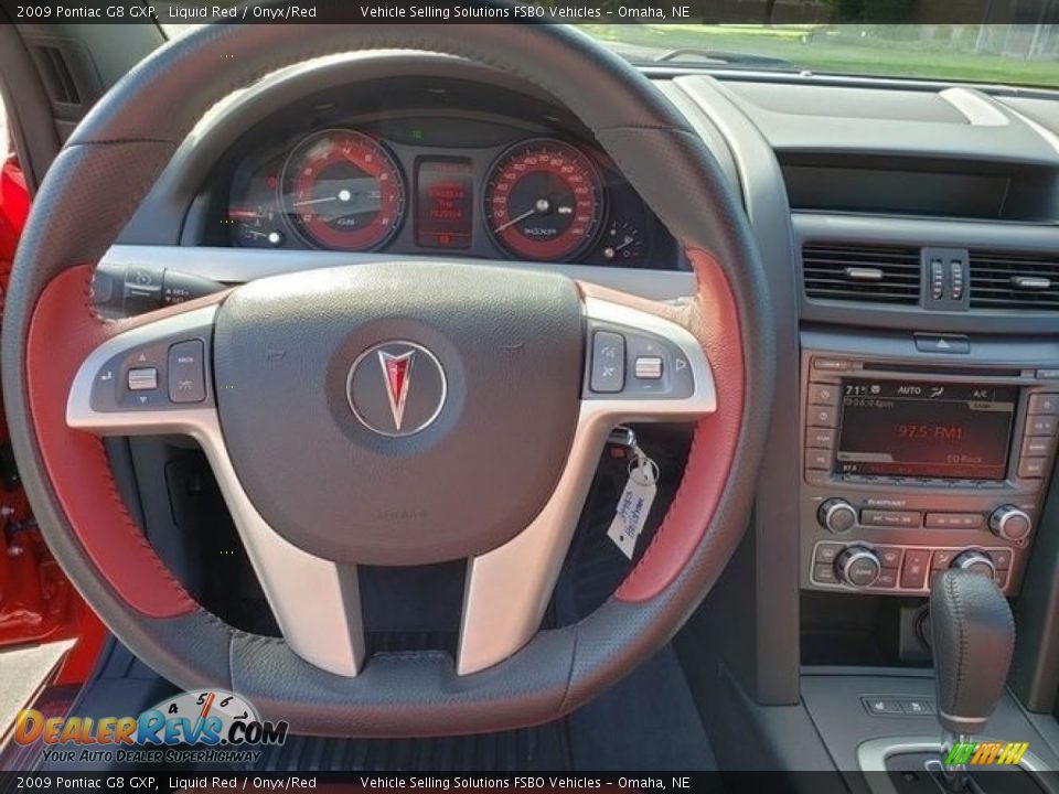 2009 Pontiac G8 GXP Liquid Red / Onyx/Red Photo #17