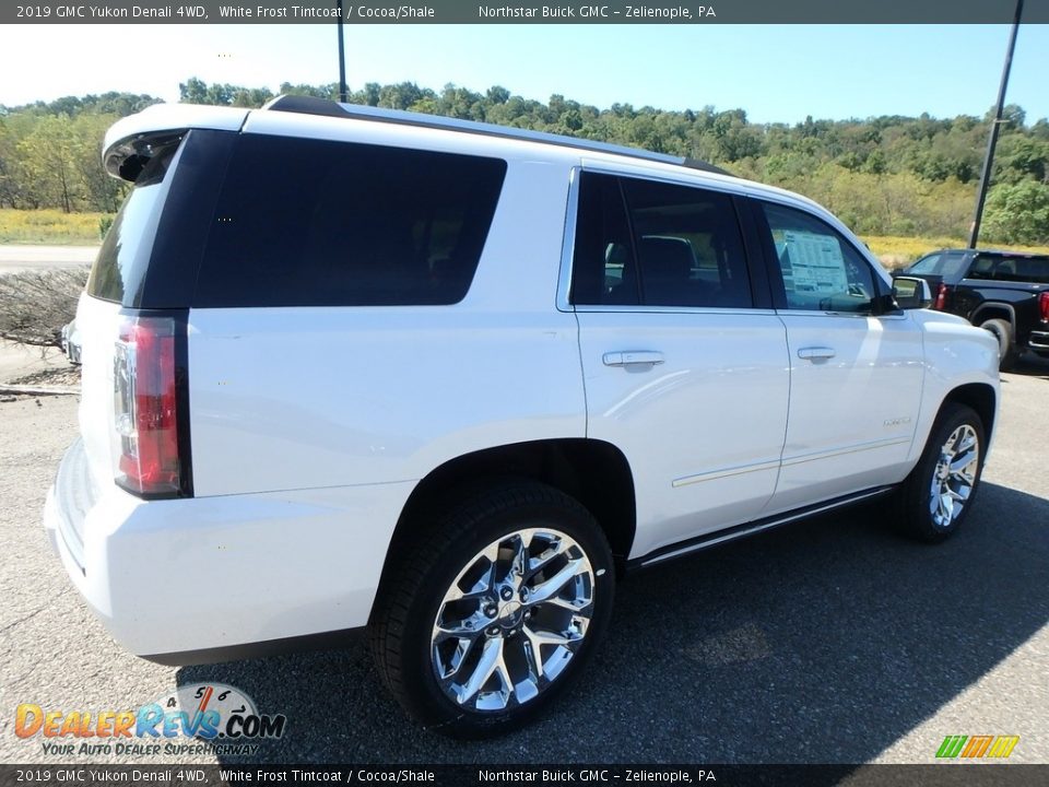 2019 GMC Yukon Denali 4WD White Frost Tintcoat / Cocoa/Shale Photo #5
