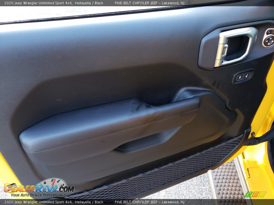 2020 Jeep Wrangler Unlimited Sport 4x4 Hellayella / Black Photo #7