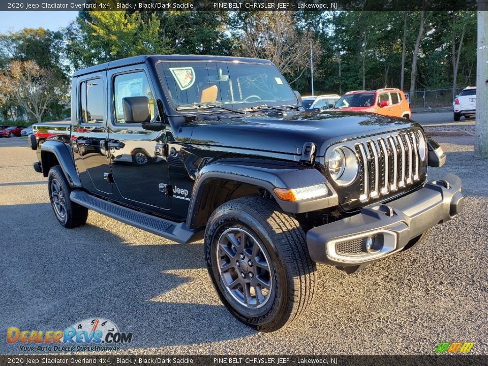 2020 Jeep Gladiator Overland 4x4 Black / Black/Dark Saddle Photo #1