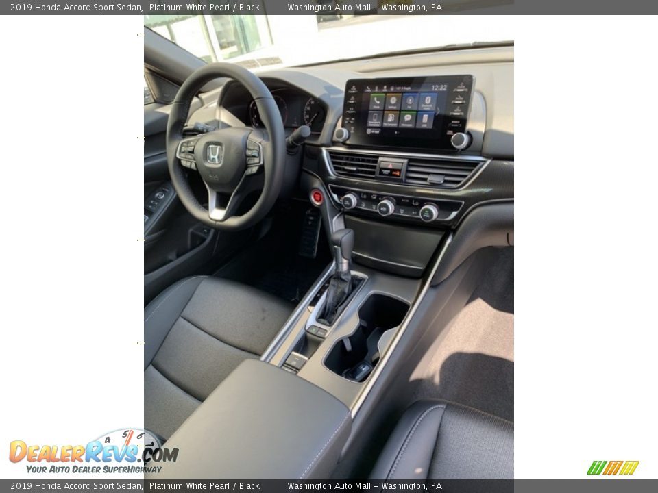 2019 Honda Accord Sport Sedan Platinum White Pearl / Black Photo #28