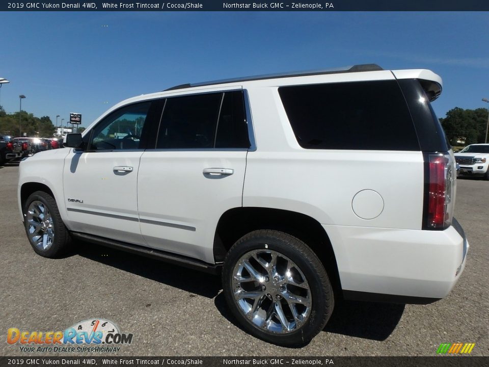 2019 GMC Yukon Denali 4WD White Frost Tintcoat / Cocoa/Shale Photo #8