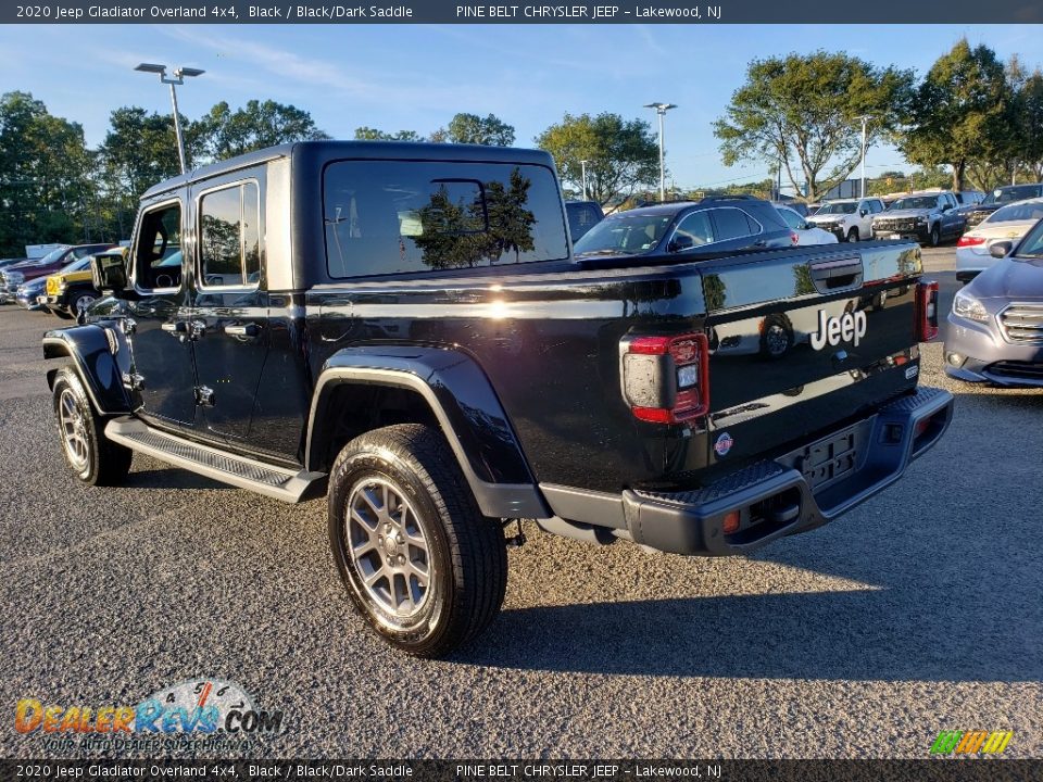 2020 Jeep Gladiator Overland 4x4 Black / Black/Dark Saddle Photo #3