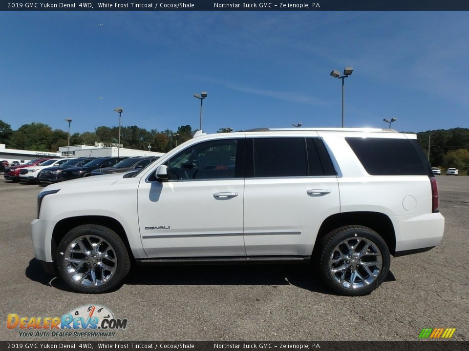 2019 GMC Yukon Denali 4WD White Frost Tintcoat / Cocoa/Shale Photo #9