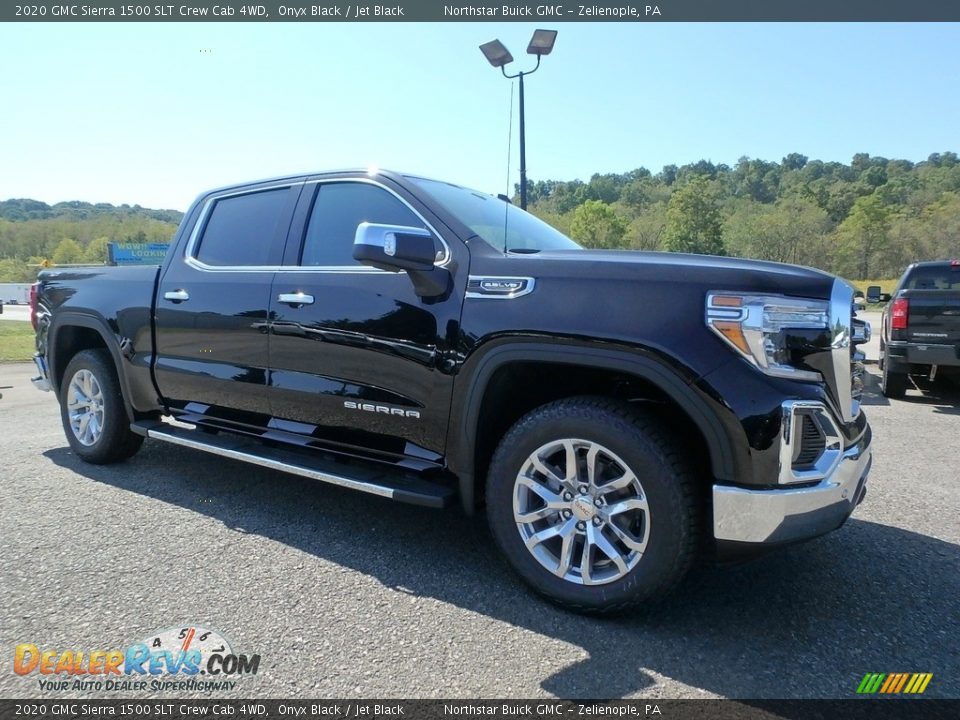 2020 GMC Sierra 1500 SLT Crew Cab 4WD Onyx Black / Jet Black Photo #3