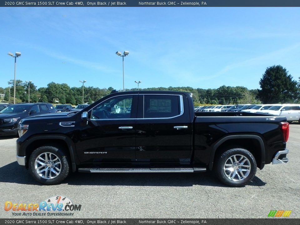 2020 GMC Sierra 1500 SLT Crew Cab 4WD Onyx Black / Jet Black Photo #8