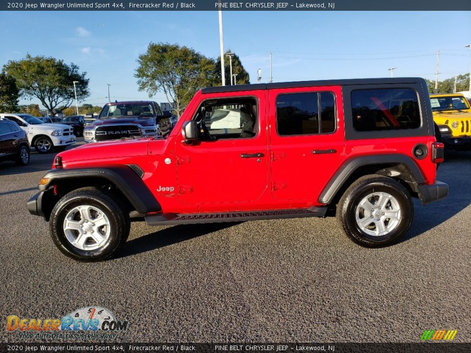 2020 Jeep Wrangler Unlimited Sport 4x4 Firecracker Red / Black Photo #3