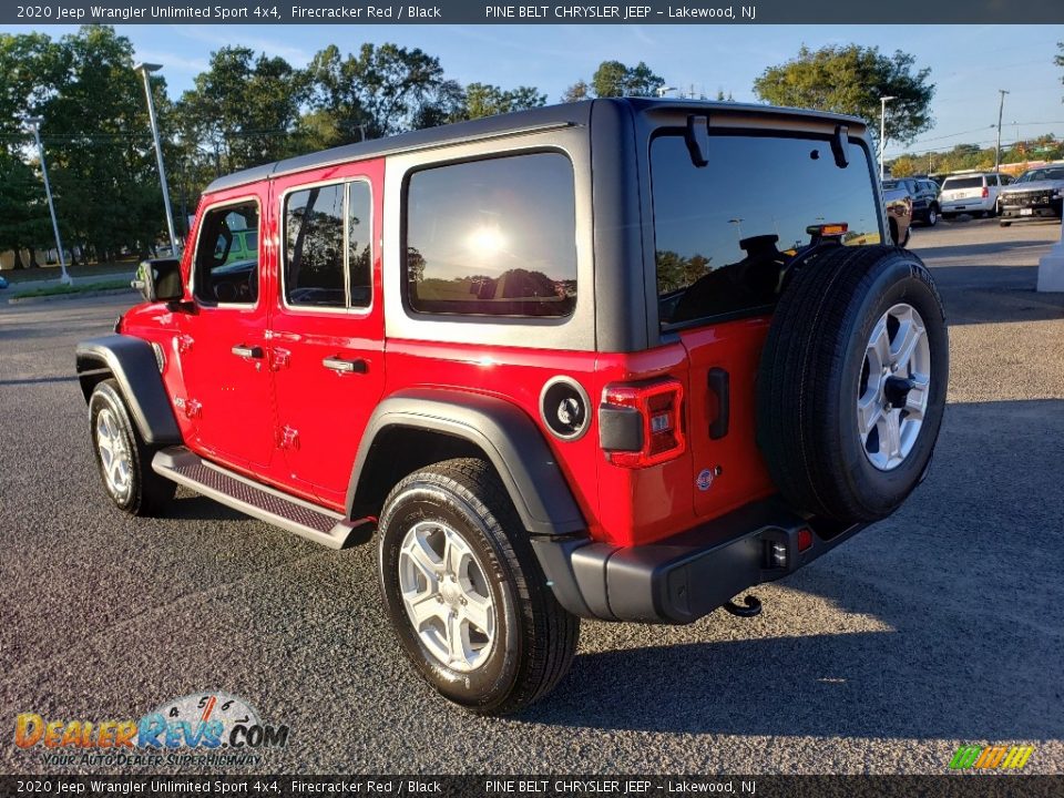 2020 Jeep Wrangler Unlimited Sport 4x4 Firecracker Red / Black Photo #4