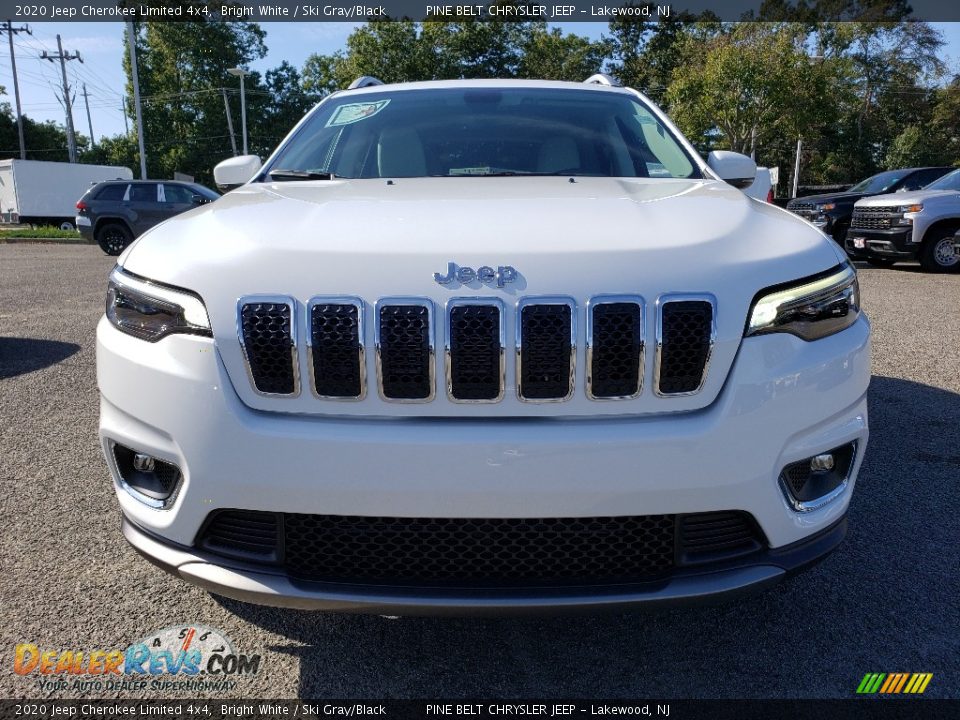 2020 Jeep Cherokee Limited 4x4 Bright White / Ski Gray/Black Photo #2