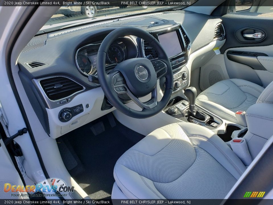 2020 Jeep Cherokee Limited 4x4 Bright White / Ski Gray/Black Photo #7
