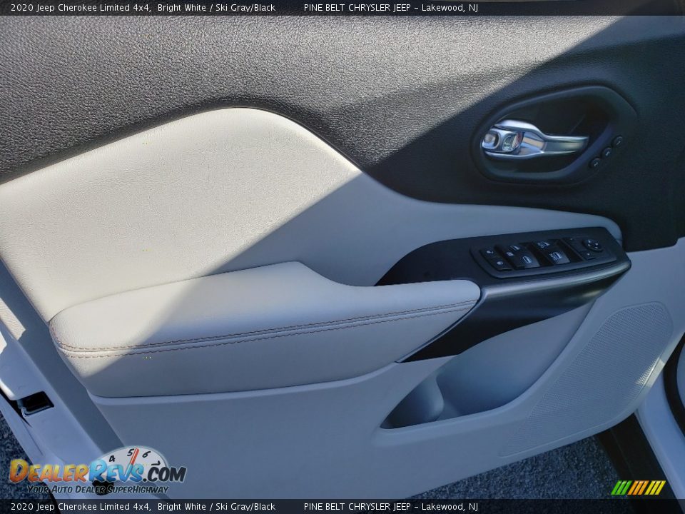 2020 Jeep Cherokee Limited 4x4 Bright White / Ski Gray/Black Photo #8