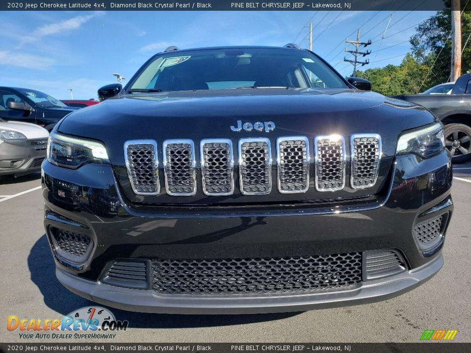 2020 Jeep Cherokee Latitude 4x4 Diamond Black Crystal Pearl / Black Photo #2