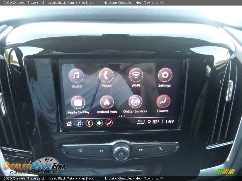 2020 Chevrolet Traverse LS Mosaic Black Metallic / Jet Black Photo #17