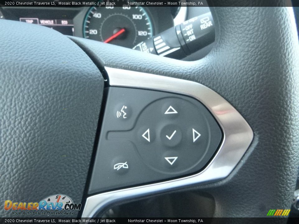 2020 Chevrolet Traverse LS Mosaic Black Metallic / Jet Black Photo #19