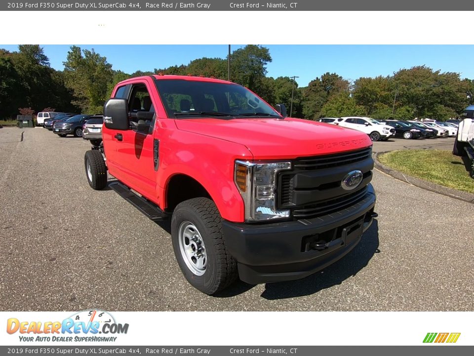 2019 Ford F350 Super Duty XL SuperCab 4x4 Race Red / Earth Gray Photo #1