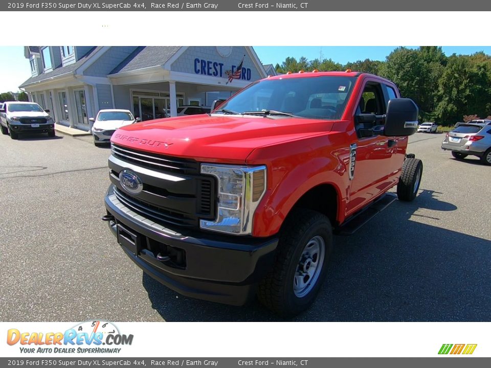2019 Ford F350 Super Duty XL SuperCab 4x4 Race Red / Earth Gray Photo #3