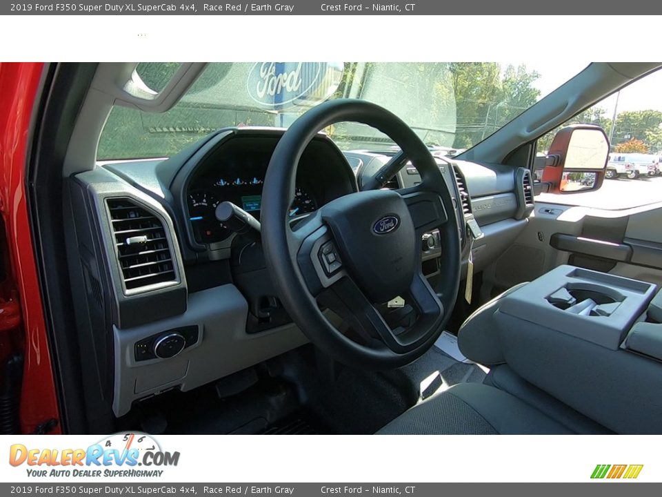 2019 Ford F350 Super Duty XL SuperCab 4x4 Race Red / Earth Gray Photo #9