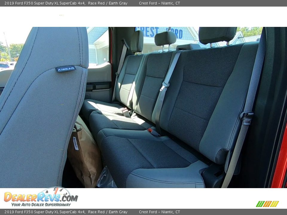 Rear Seat of 2019 Ford F350 Super Duty XL SuperCab 4x4 Photo #16