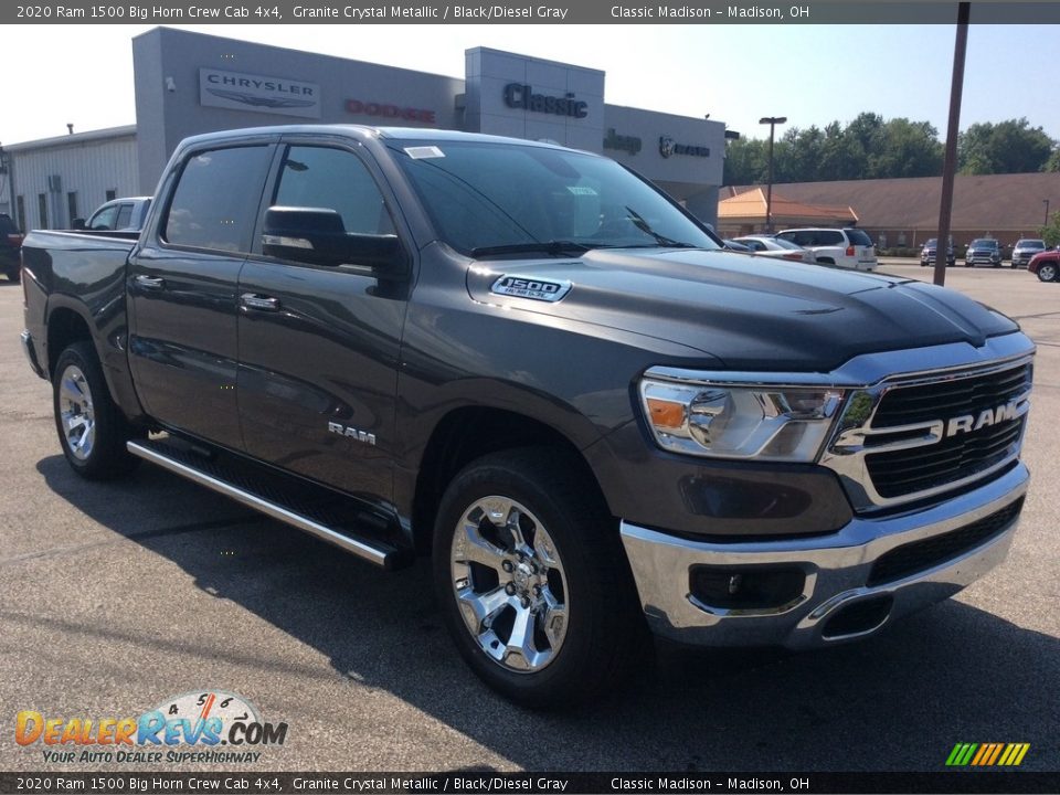 2020 Ram 1500 Big Horn Crew Cab 4x4 Granite Crystal Metallic / Black/Diesel Gray Photo #1