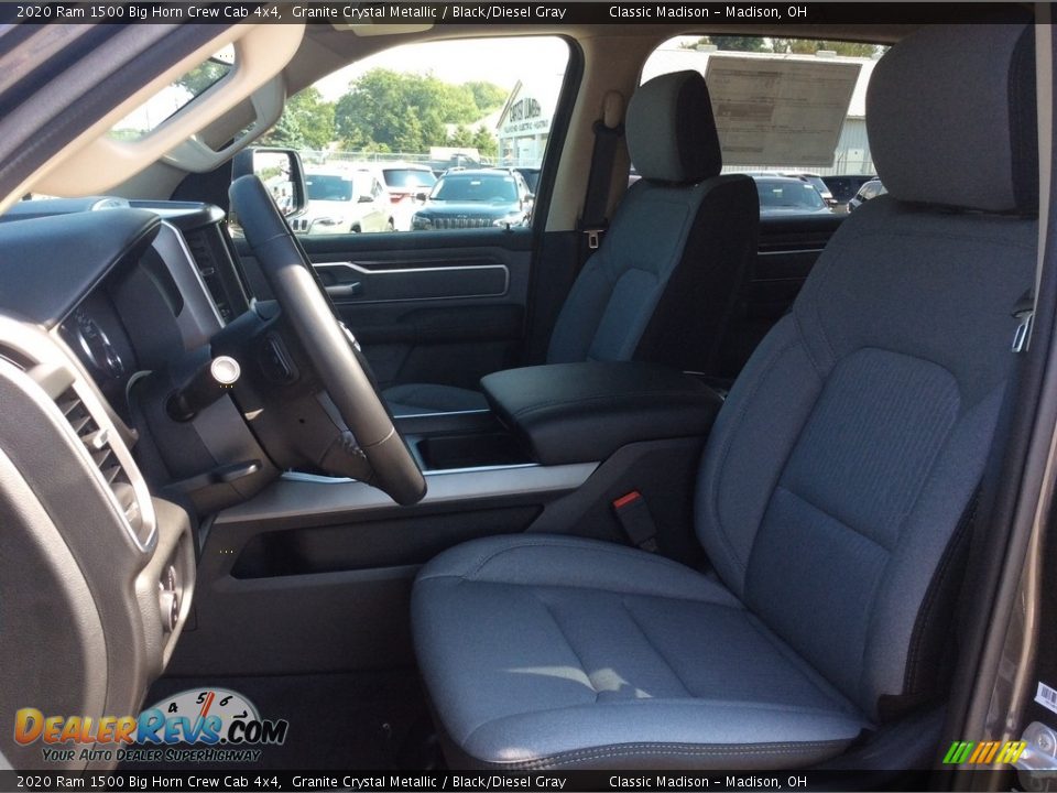 2020 Ram 1500 Big Horn Crew Cab 4x4 Granite Crystal Metallic / Black/Diesel Gray Photo #2