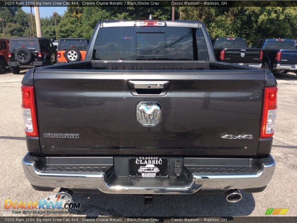2020 Ram 1500 Big Horn Crew Cab 4x4 Granite Crystal Metallic / Black/Diesel Gray Photo #8