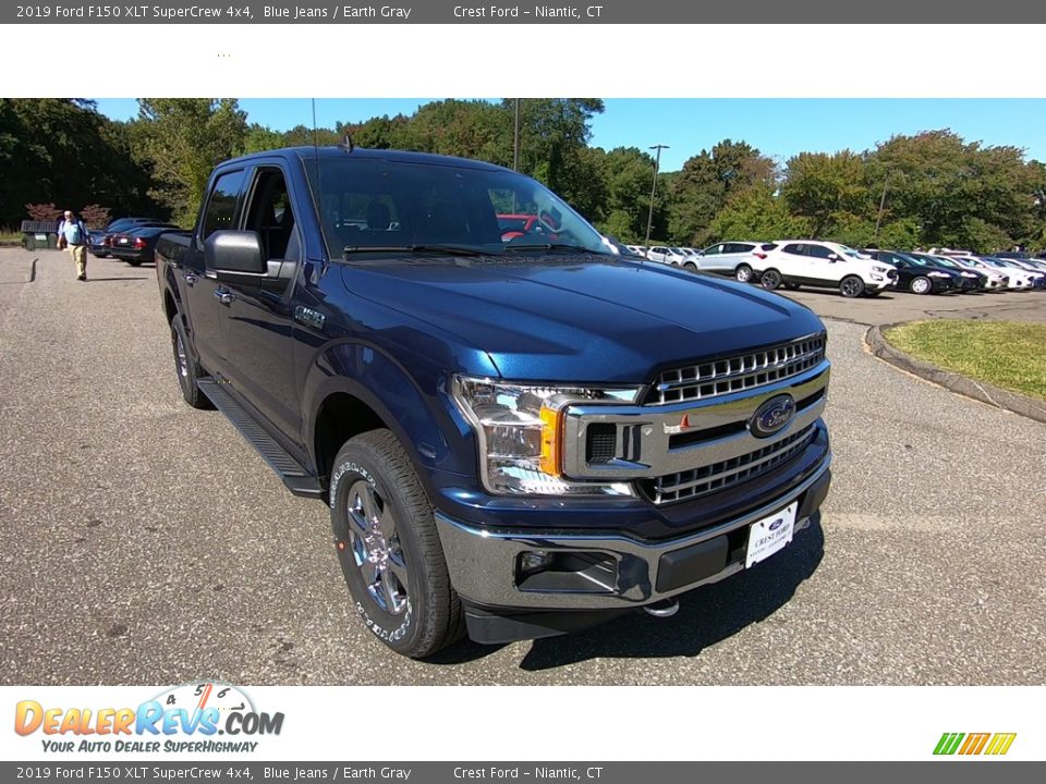 2019 Ford F150 XLT SuperCrew 4x4 Blue Jeans / Earth Gray Photo #1