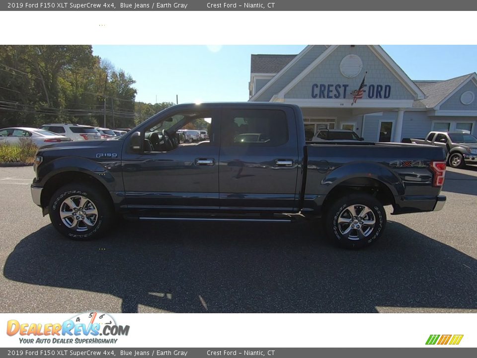 2019 Ford F150 XLT SuperCrew 4x4 Blue Jeans / Earth Gray Photo #4