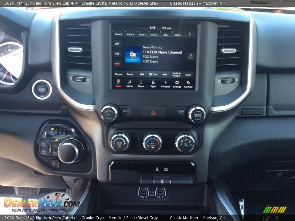 2020 Ram 1500 Big Horn Crew Cab 4x4 Granite Crystal Metallic / Black/Diesel Gray Photo #14