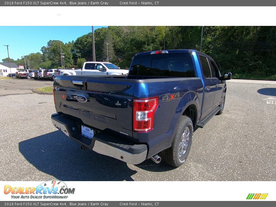2019 Ford F150 XLT SuperCrew 4x4 Blue Jeans / Earth Gray Photo #7