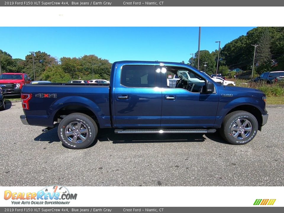 2019 Ford F150 XLT SuperCrew 4x4 Blue Jeans / Earth Gray Photo #8